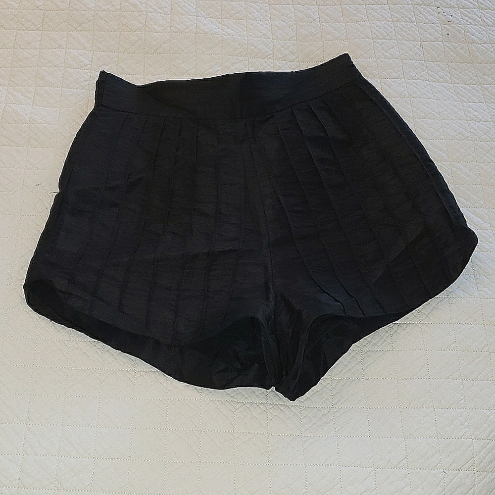 Twelve by twelve pin stripe hot shorts in black, Size S